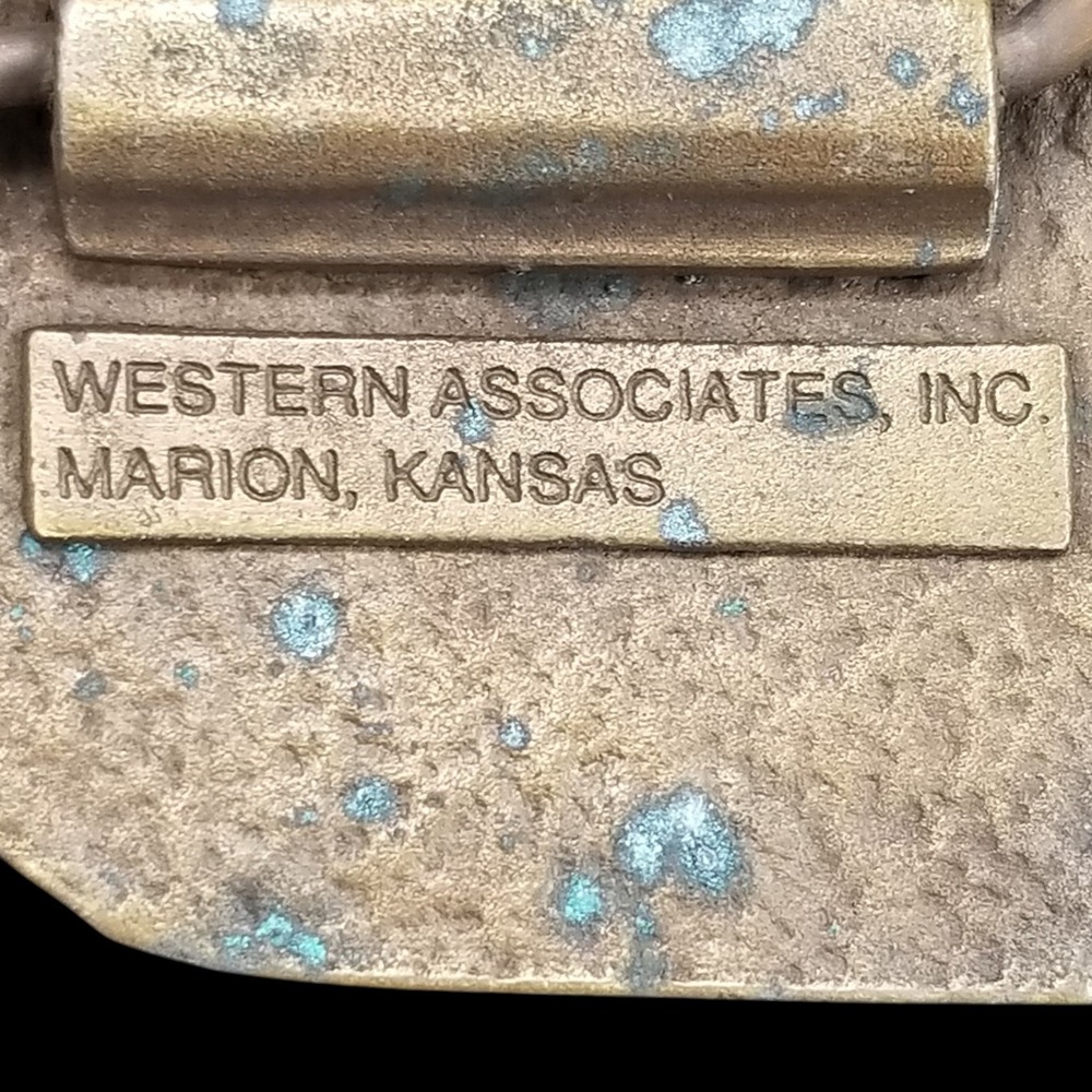 Western Associates Belt Buckle 47th International Pancake Day 1996 Solid Brass - Picture 6 of 10